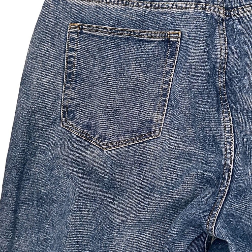 Pretty Little Thing Women’s Sz 12 Mom Jeans Vintage Wash High Rise - Picture 7 of 11